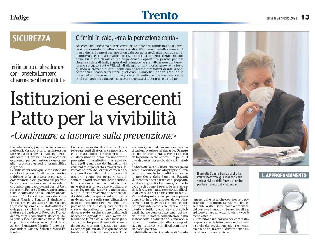 Renato Villotti: "Siamo davvero soddisfatti del modo in cui le nostre sollecitazioni sono state accolte, analizzate e di come abbiano portato a un incontro rilevante e positivo per tutti, come q