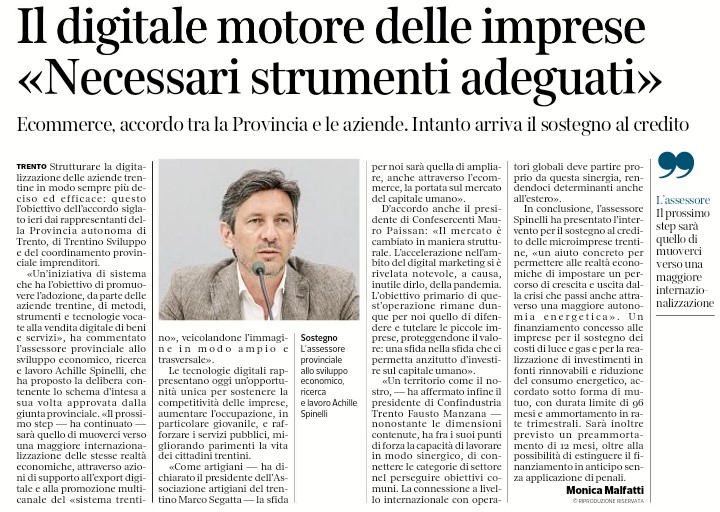 E-commerce: "Il mercato è cambiato in maniera strutturale. L'accelerazione nell'ambito del digital marketing si è rilevata notevole, a causa, inutile dirlo, della pandemia. L'obbiett