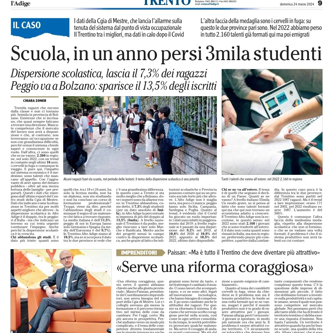 È tempo di una riforma coraggiosa!Le aziende devono essere attrattive commenta Mauro Paissan.