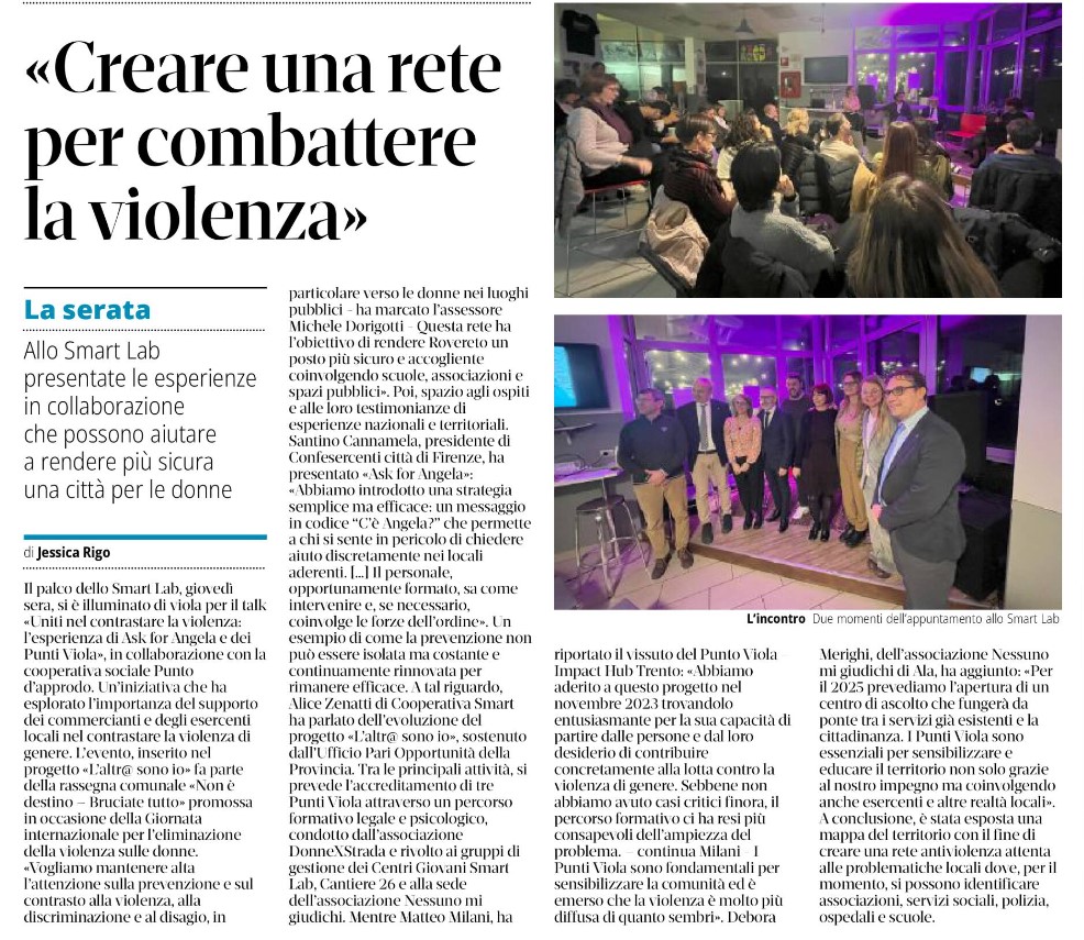 Creare una rete per combattere la violenza