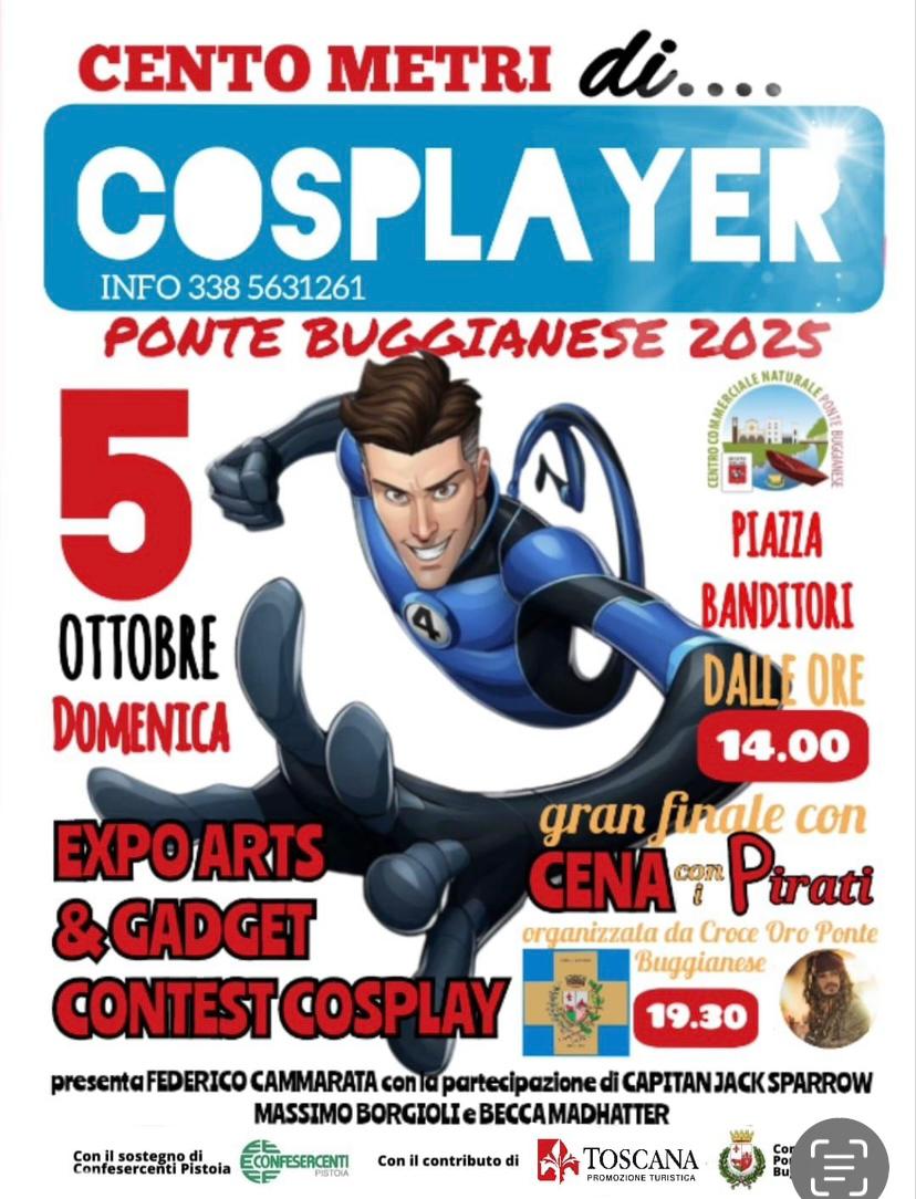 Cento metri di cosplayer a Ponte Buggianese